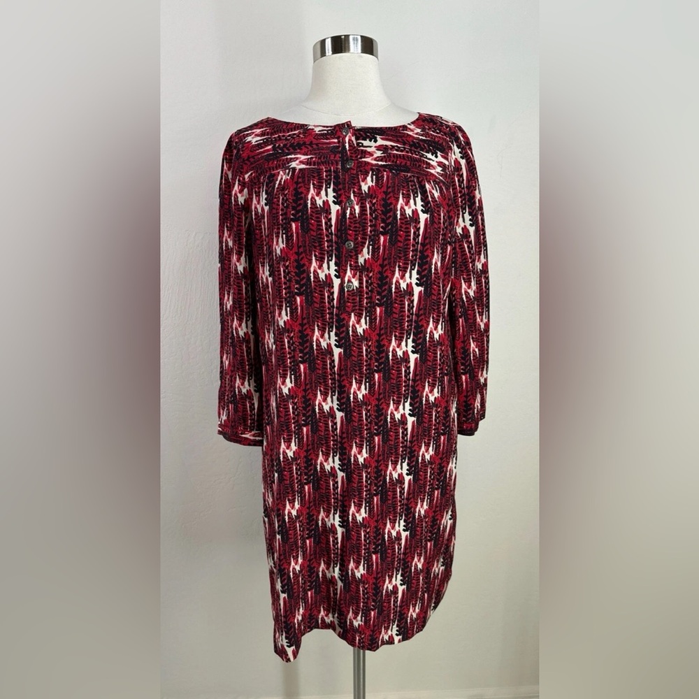 Fossil 100% Silk Long Sleeve Women’s Shift Dress
